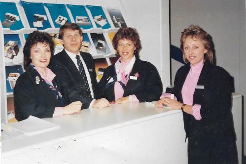 Messeteam Cebit mit D.Wahl u.M.Kubik